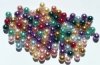 100 6mm Round Mixed Glass Pearl Beads